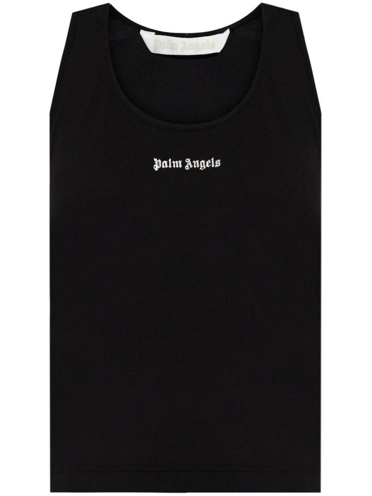 CLASSIC LOGO RIB TANK WHITE BLACK