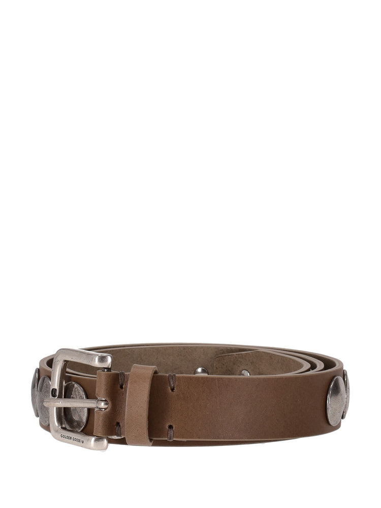 BELT TRINIDAD WASHED LEATHER STUDS
