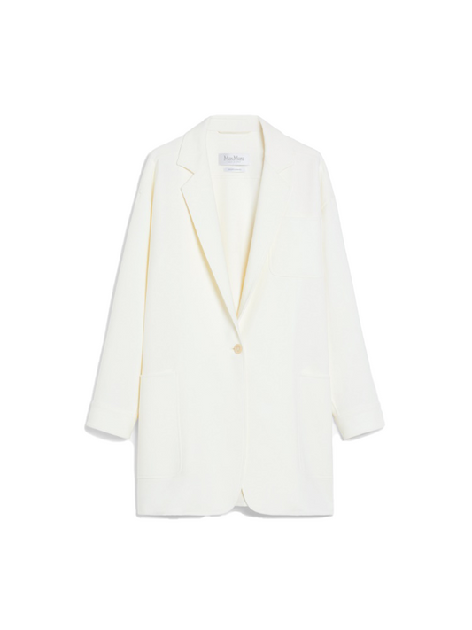 Orlaya oversize stretch-wool canvas jacket