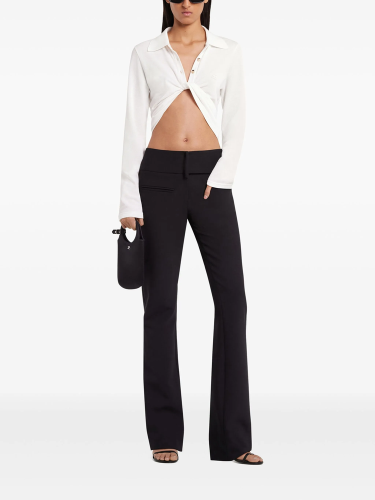 polo twist-detailing top