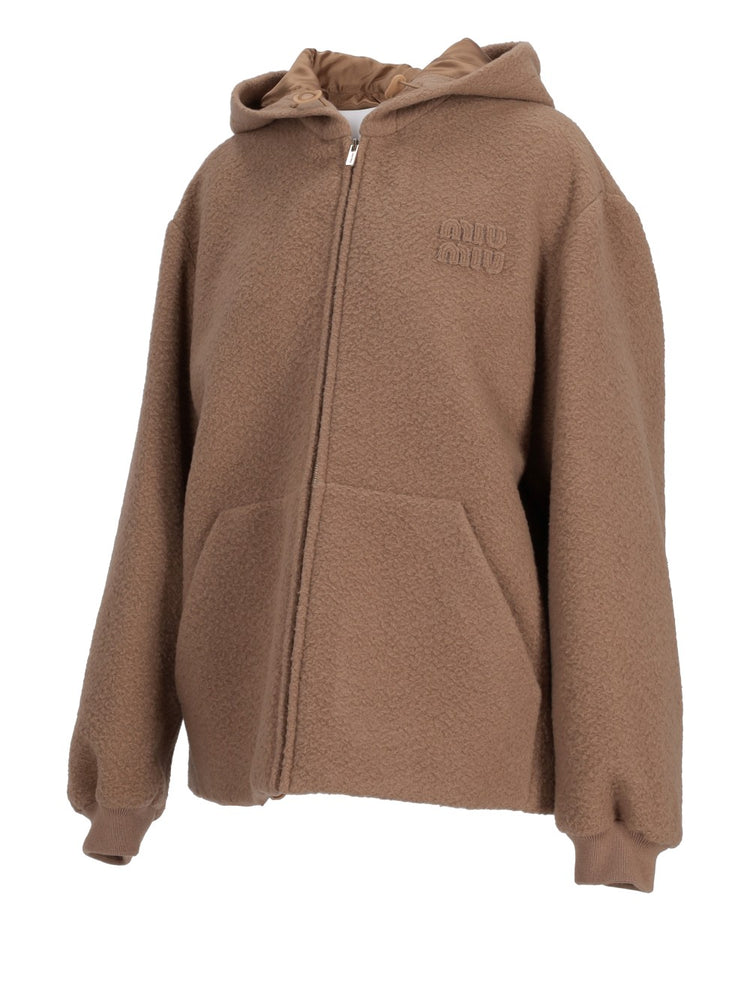 pile hoodie jacket