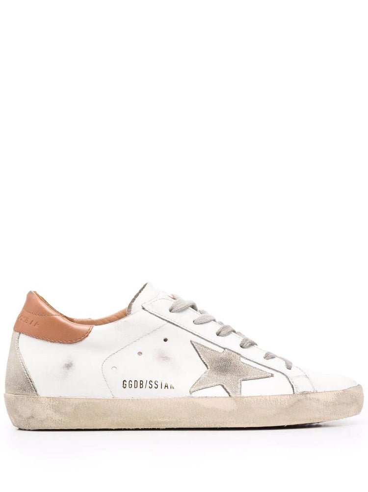 SUPER-STAR LEATHER UPPER AND HEEL SUEDE STAR AND HEEL