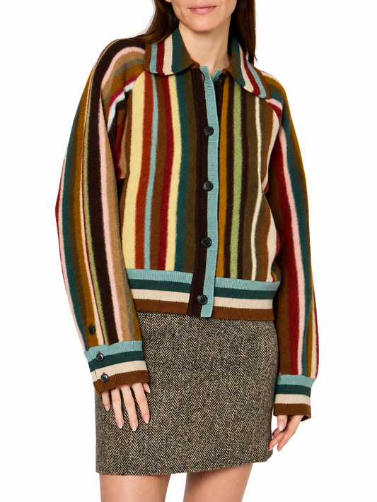 WOMENS KNITTED CARDI BUTTON THRU