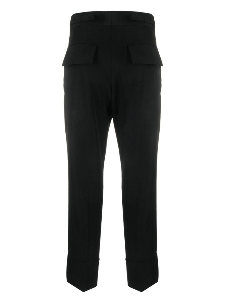 straight-leg cropped trousers