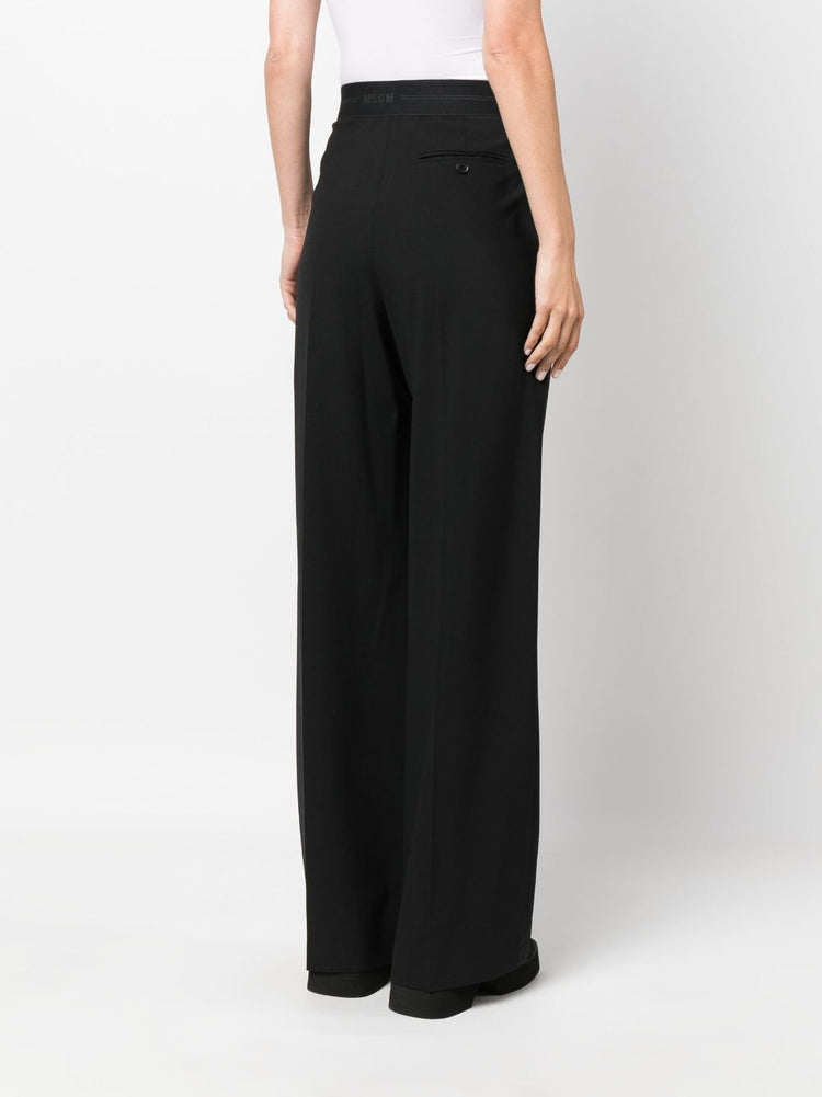 MSGM wide-leg high-waist trousers