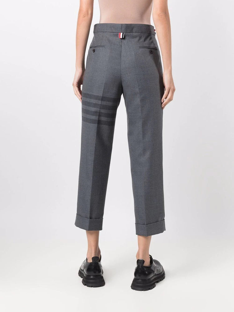 4-Bar cropped trousers