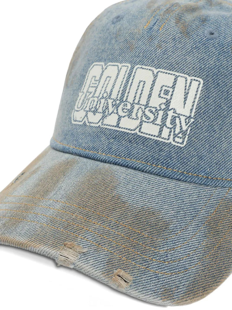 JOURNEY BASEBALL CAP COTTON DENIM OFFICINA WASH/ GOLDEN PRINT