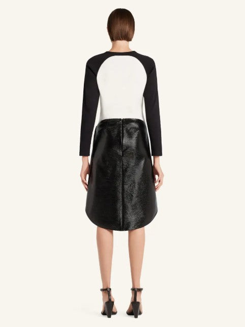 T-SHIRT CIRCLE CONTRAST LS