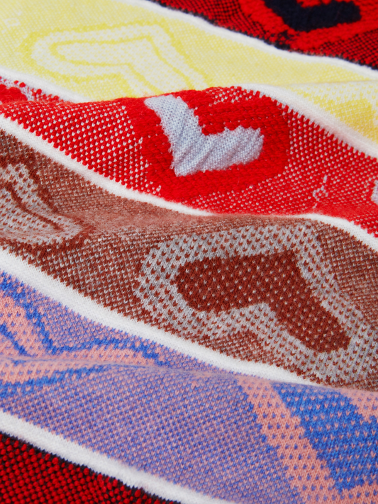 HEART FAIR ISLE SCARF