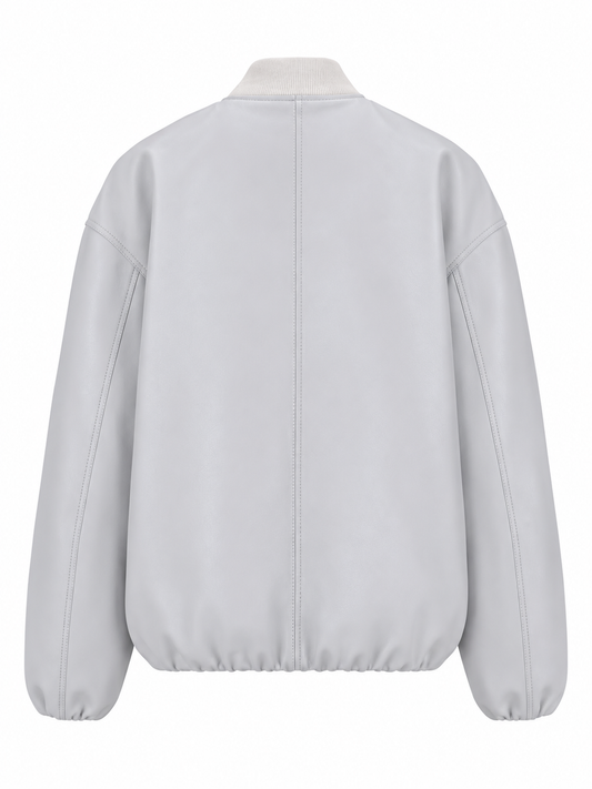 LA ROSE bomber nappa bianco
