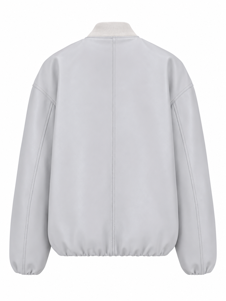 LA ROSE bomber nappa bianco