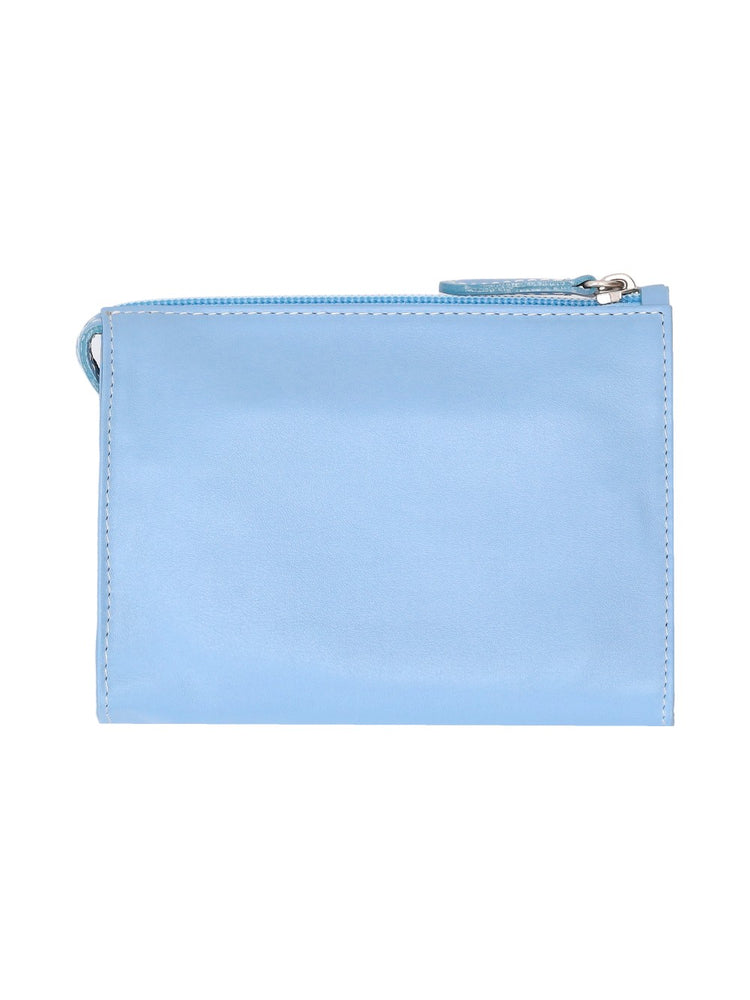 LA ROSE minimal leather make-up bag