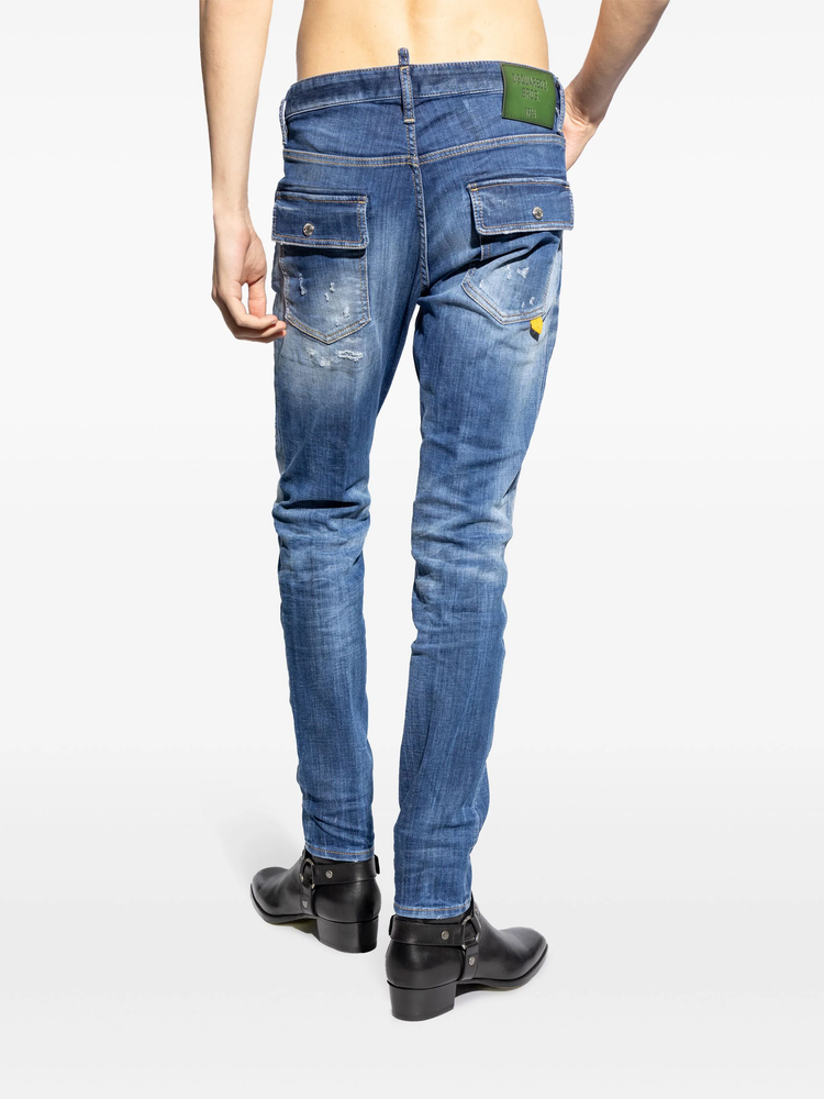 distressed regular-fit jeans