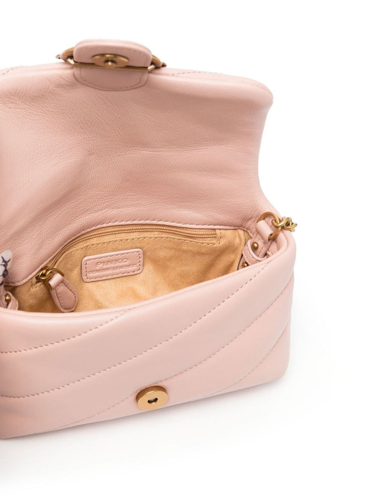 Baby Love quilted leather shoulder bag nappa