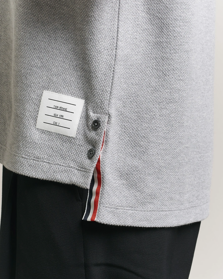 SHORT SLEEVE TEE IN TEXTURED PIQUE W/ ENG 4 BAR