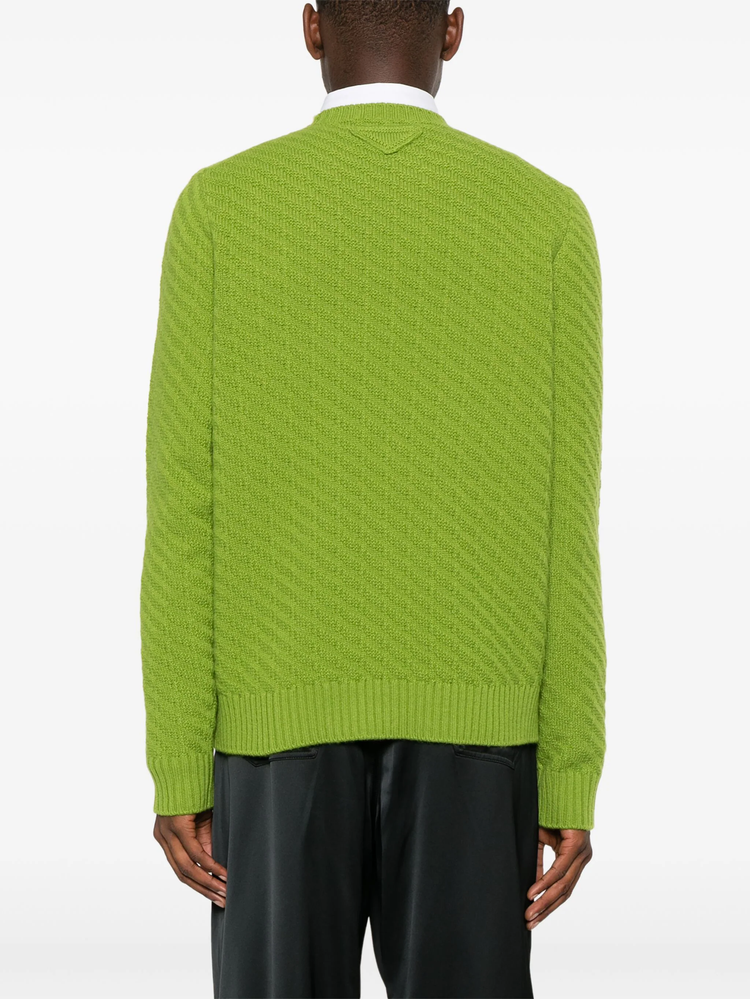 ribbed-knit jumper