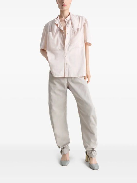 short sleeve with foulard shirt