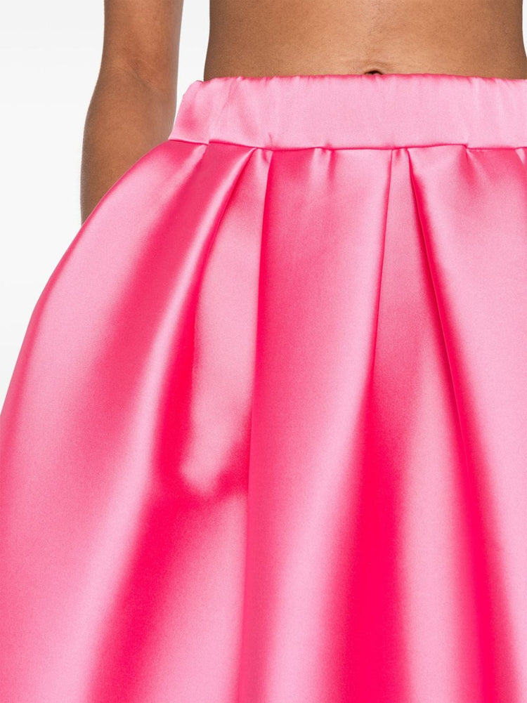 pleated full skirt