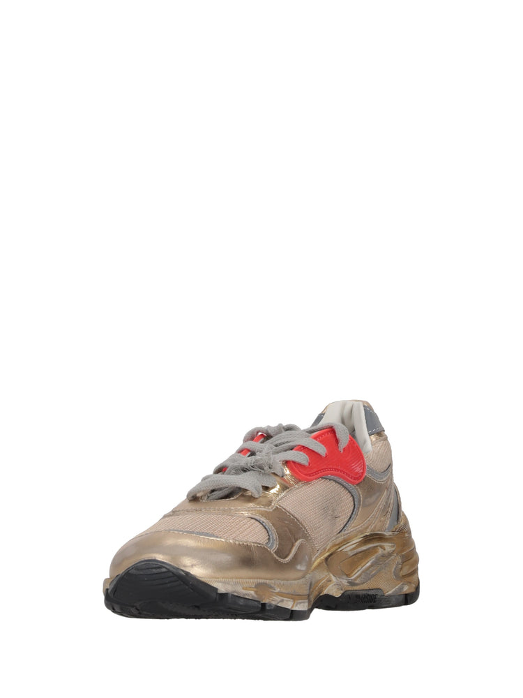 RUNNING DAD NEW NET AND LAMINATED UPPER LEATHER STAR LAMINATED SPUR DISTRESSED