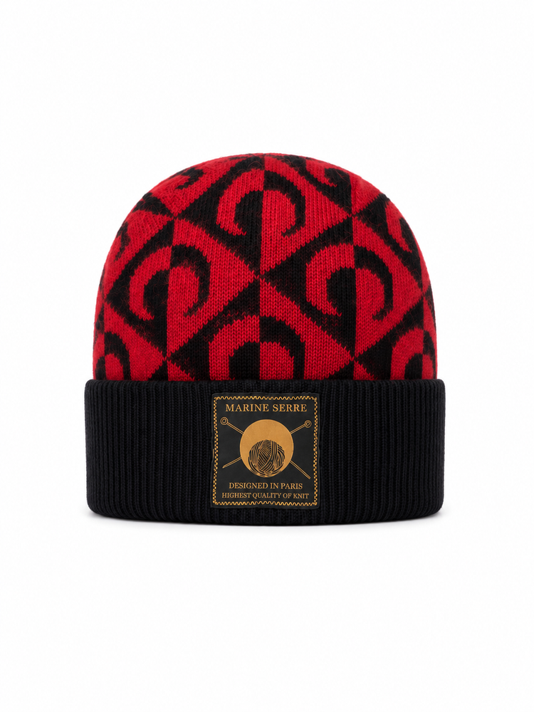 MOON LOZENGE KNIT BEANIE