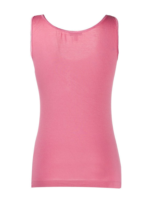 BLUMARINE y2k studded logo sleeveless top