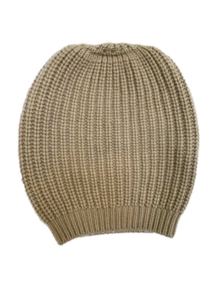 LA ROSE wool beanie mastice