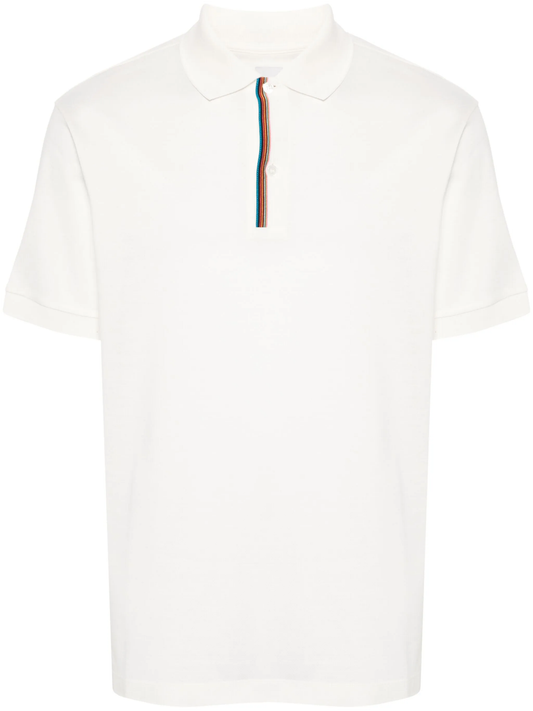 Signature Stripe-trim polo shirt