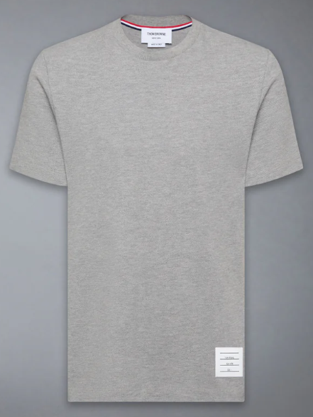 SHORT SLEEVE TEE W/ ENGINEERED 4 BAR STRIPE IN CLASSIC PIQUE