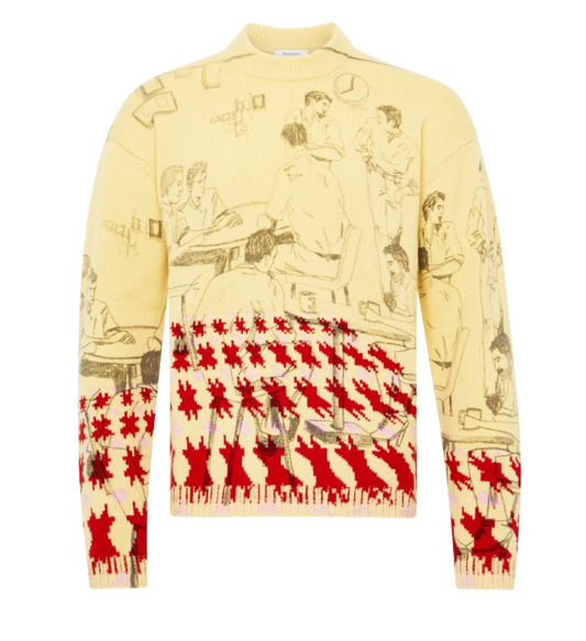 PRINT JACQUARD JUMPER