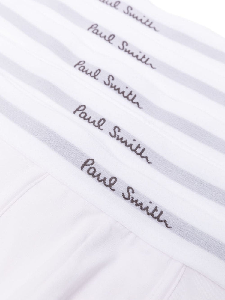 logo-print organic cotton boxers (pack of five)