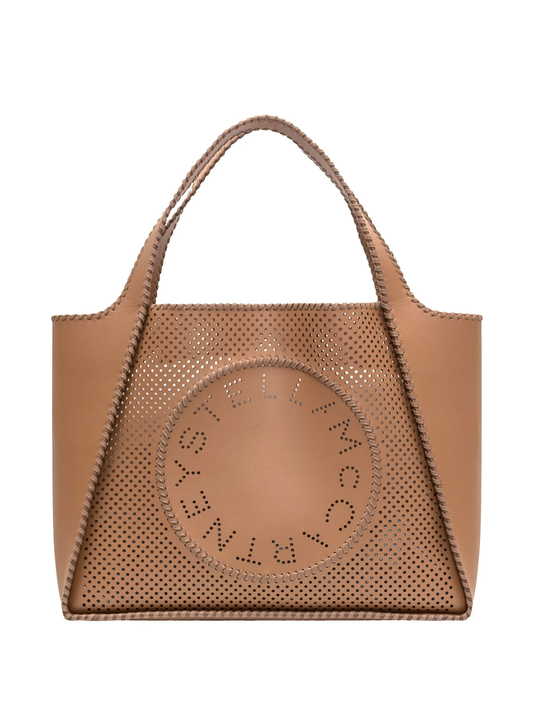 logo-perforated tote bag