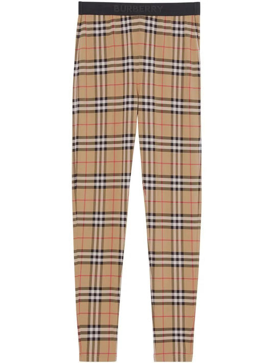 vintage check leggings