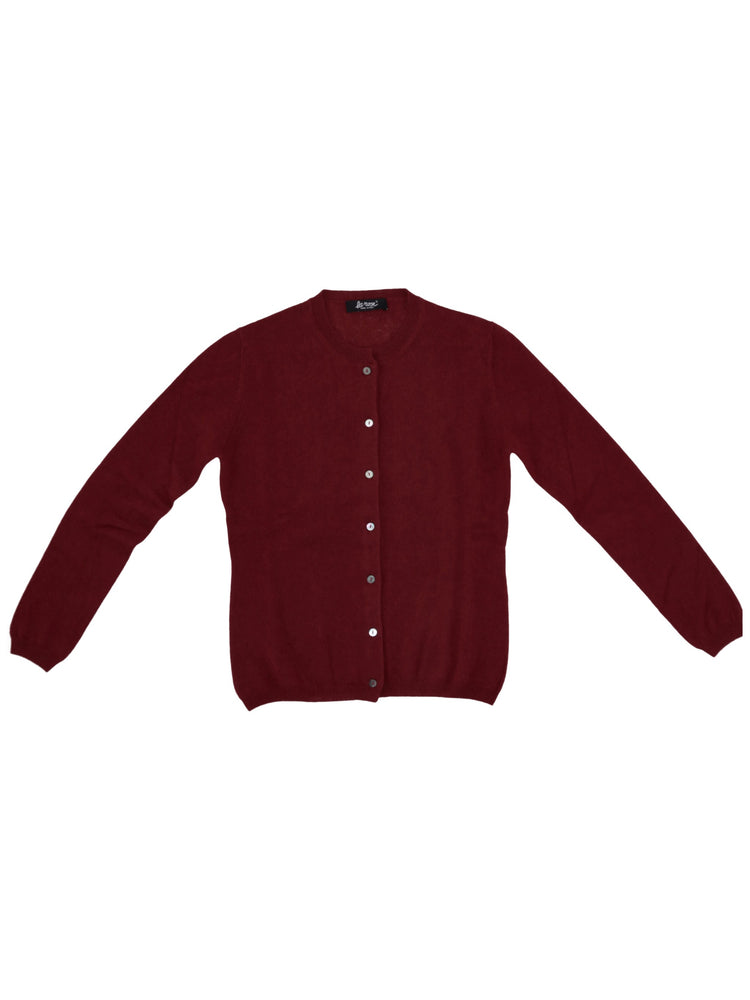 LA ROSE cardigan cashmere grigio melange