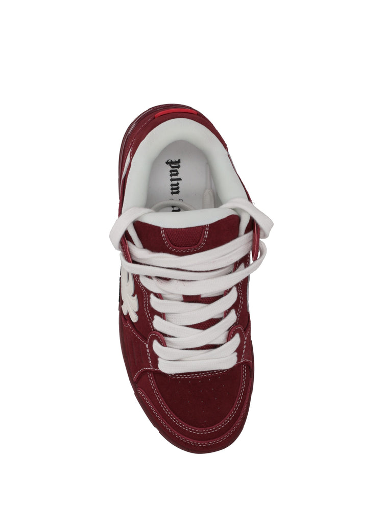 VENICE SNEAKERS SUEDE BURGUNDY - WHITE