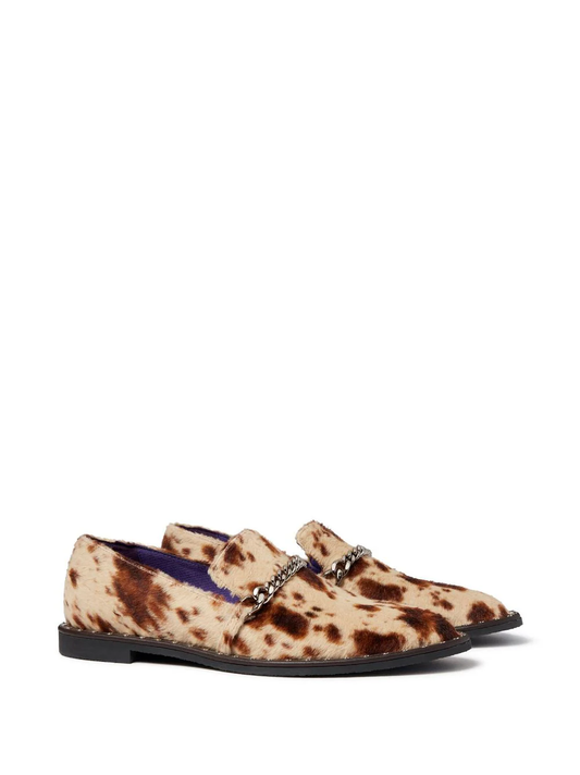 STELLA MCCARTNEY Falabella animal-print loafers