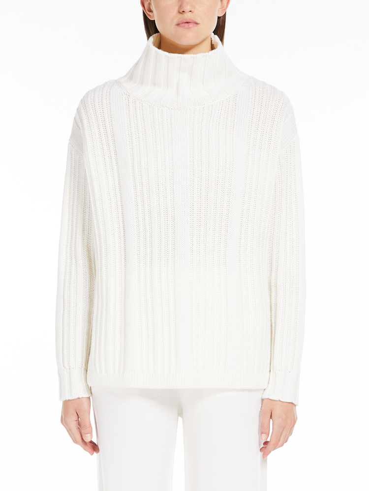 Vitalba wool and cashmere polo-neck jumper