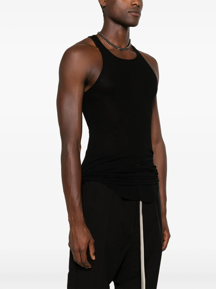 basic fine-ribbed tank top