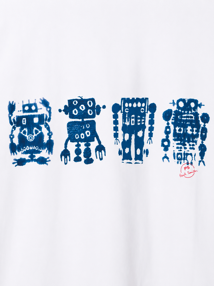 MENS SLIM FIT T SHIRT ROBOTS