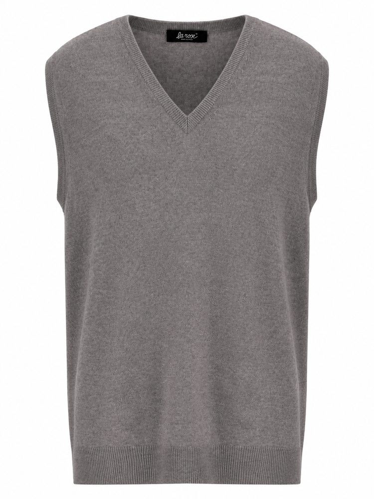 LA ROSE knitwear gilet oversize sabbia