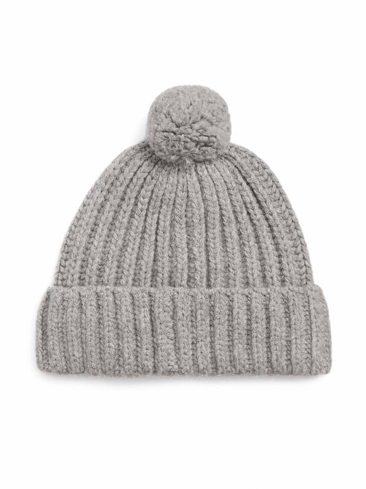 WOOL BLEND-DENIM BEAR-HAT