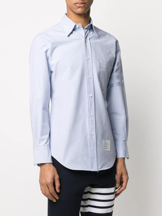 CLASSIC FIT SHIRT W/ 4BAR IN OXFORD SATIN WEAVE