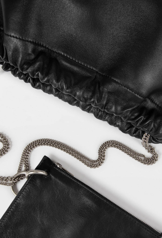 PHILIPPA LARGE SOFT BUCKET BAG WITH CHAINS SUPPLE