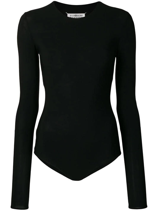round-neck jersey bodysuit