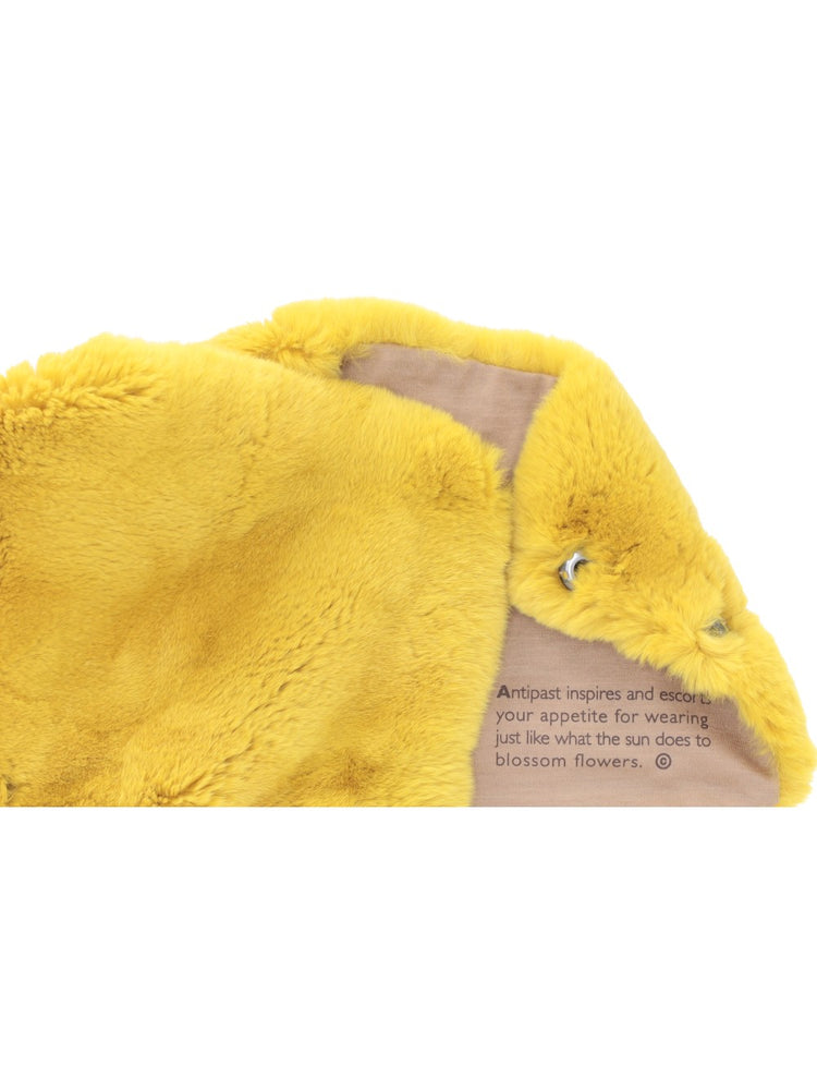 ANTIPAST FUR MUFFLER MUSTARD