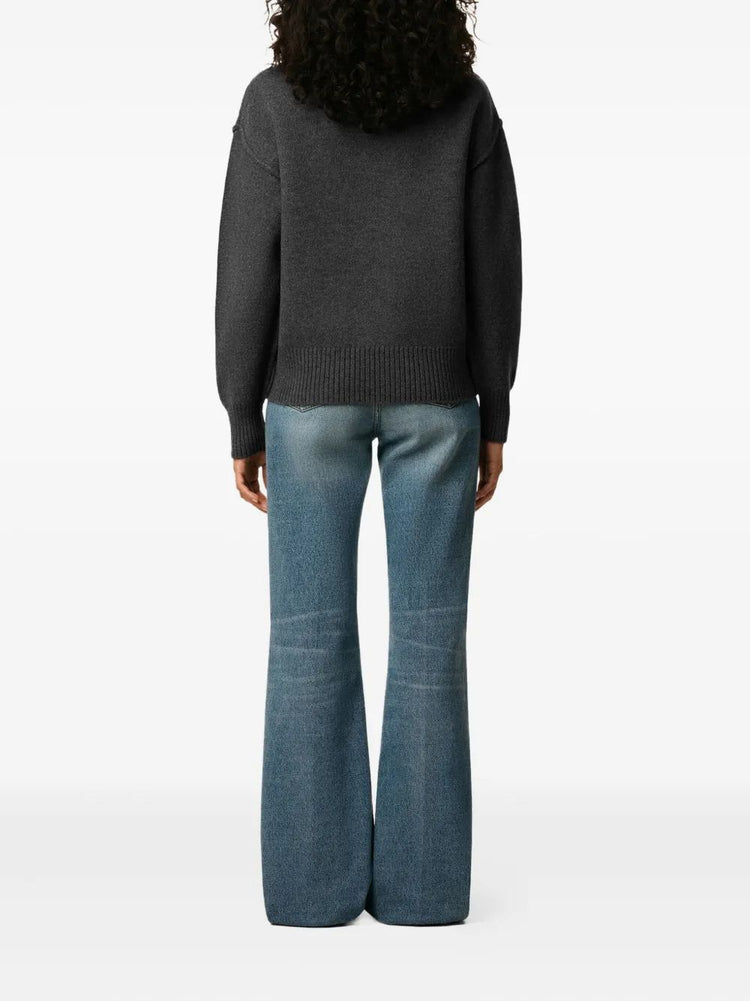 PULL COL ROND AMI DE COEUR