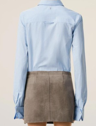CHEMISE JABOT AJUSTEE MANCHES LONGUES