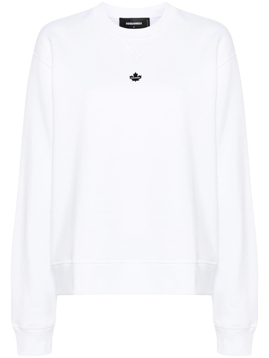 appliqué-logo cotton sweatshirt