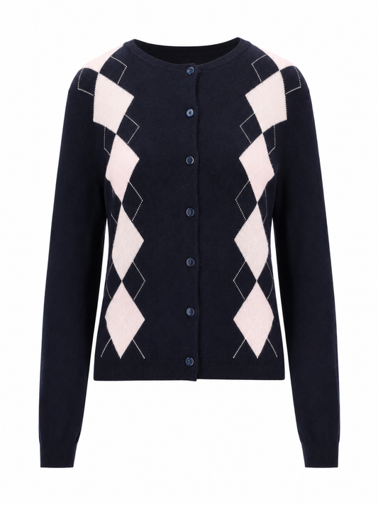 LA ROSE cardigan losanghe cash