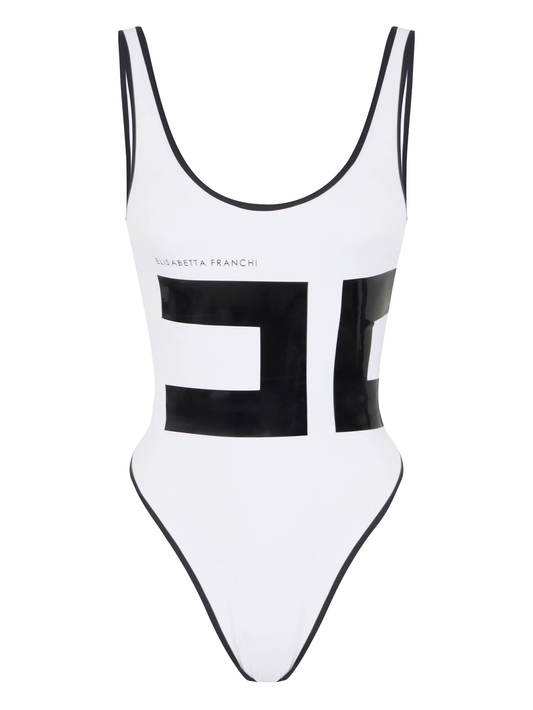 maxi-logo swimsuit