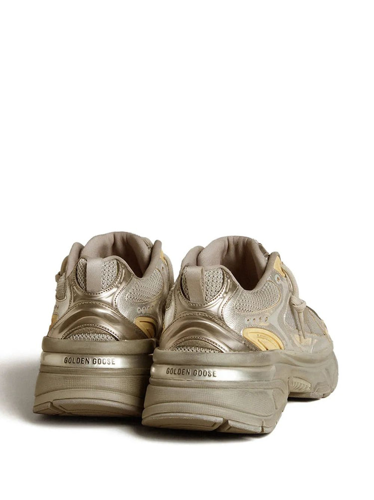 LIGHTSTAR LAMINATED LEATHER SUEDE AND NET UPPER TPU STAR NET HEEL AND SPUR